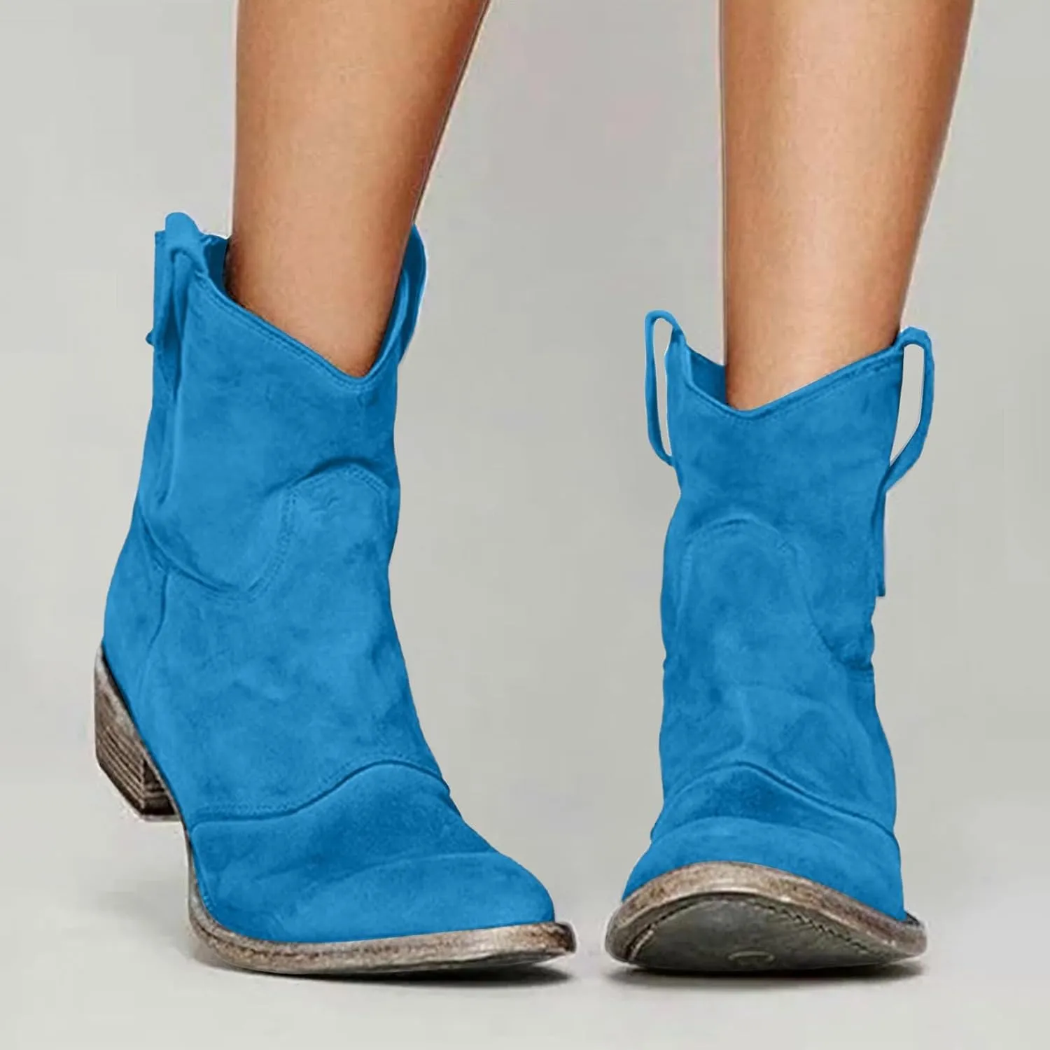 Low Heel Ankle Boots for Women Short Boots Women Ankle Boots Women's Block Heel Short Ankle Booties Boots for Fall