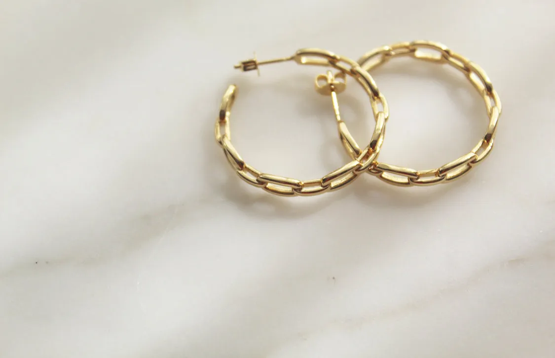 Mary Hoop Earrings
