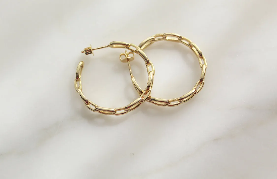Mary Hoop Earrings