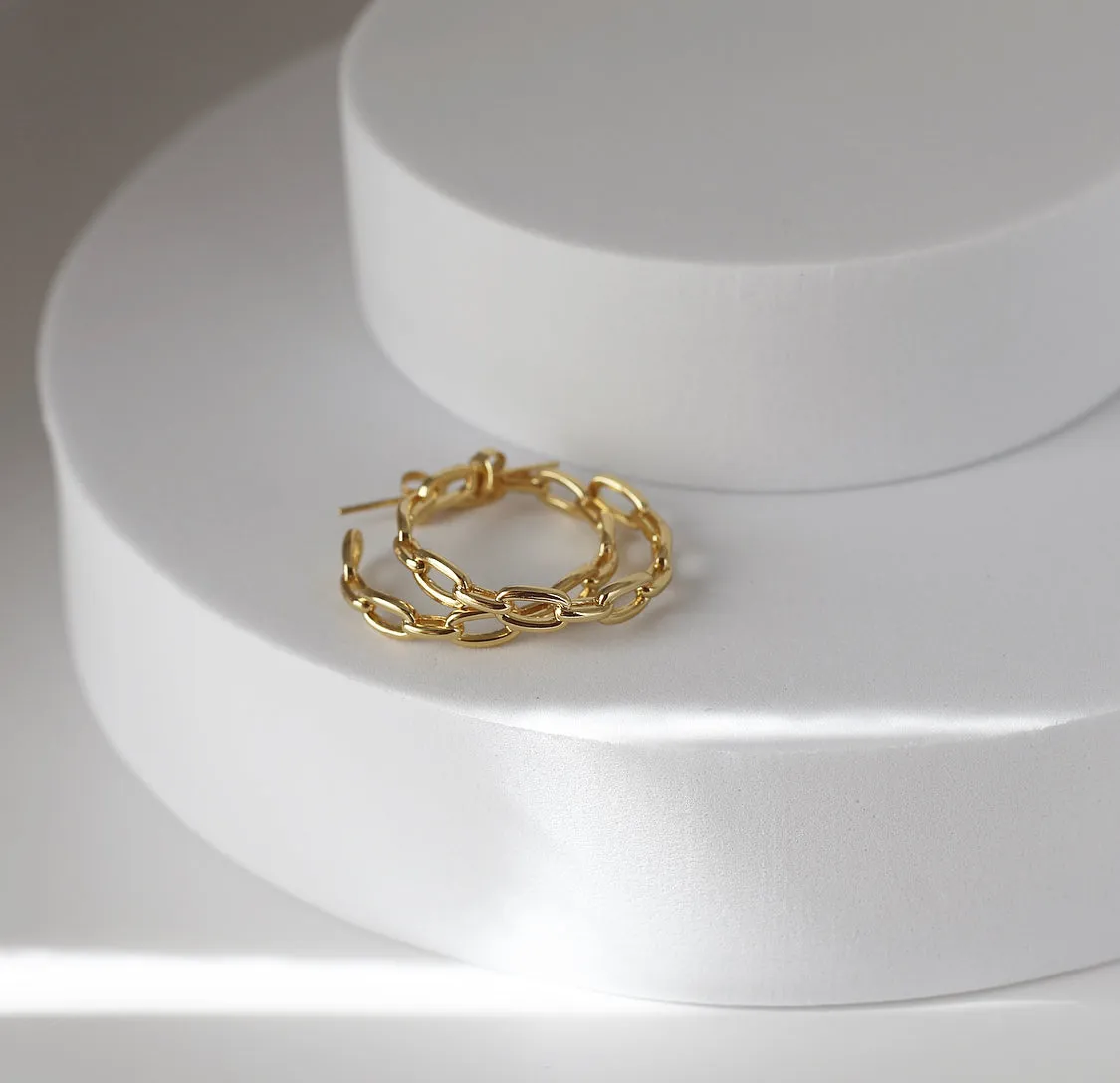 Mary Hoop Earrings