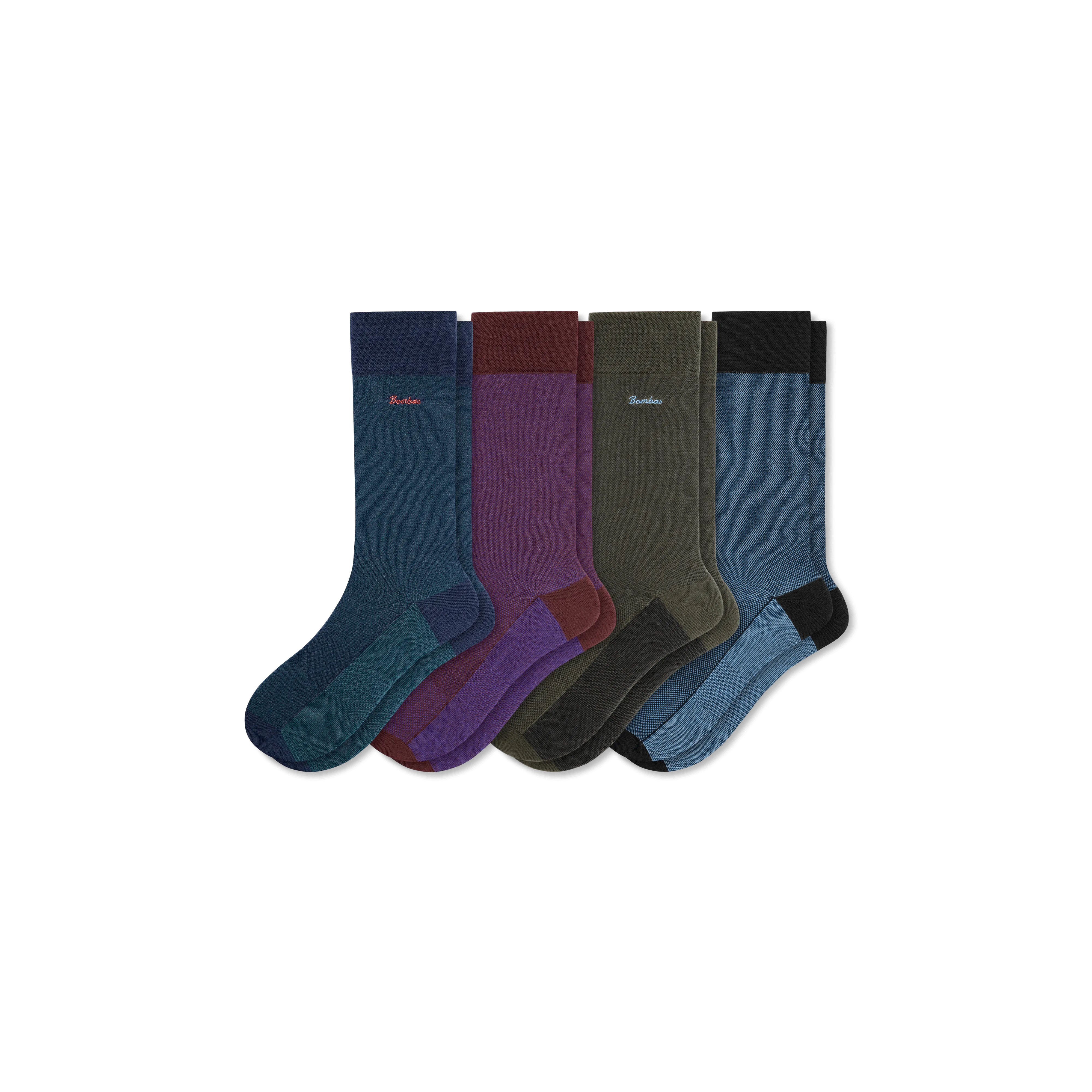 Men's Dress Calf Sock 4-Pack