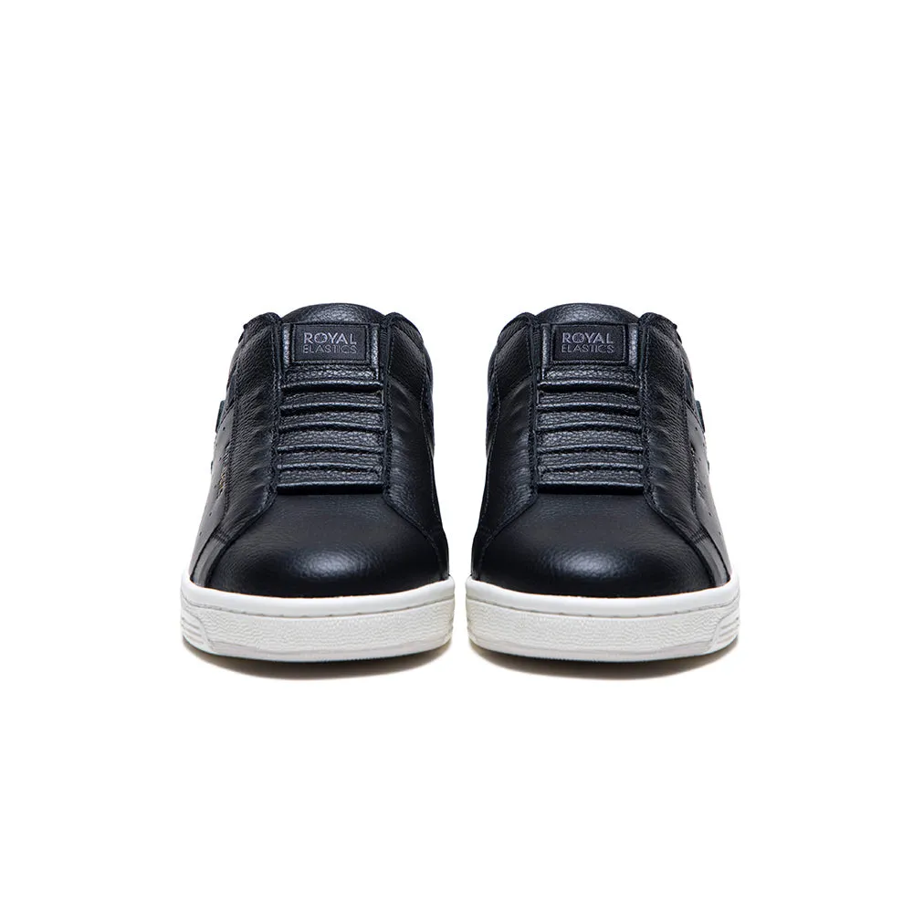 Men's Icon OG Black Green Orange Logo Leather Sneakers 01933-924