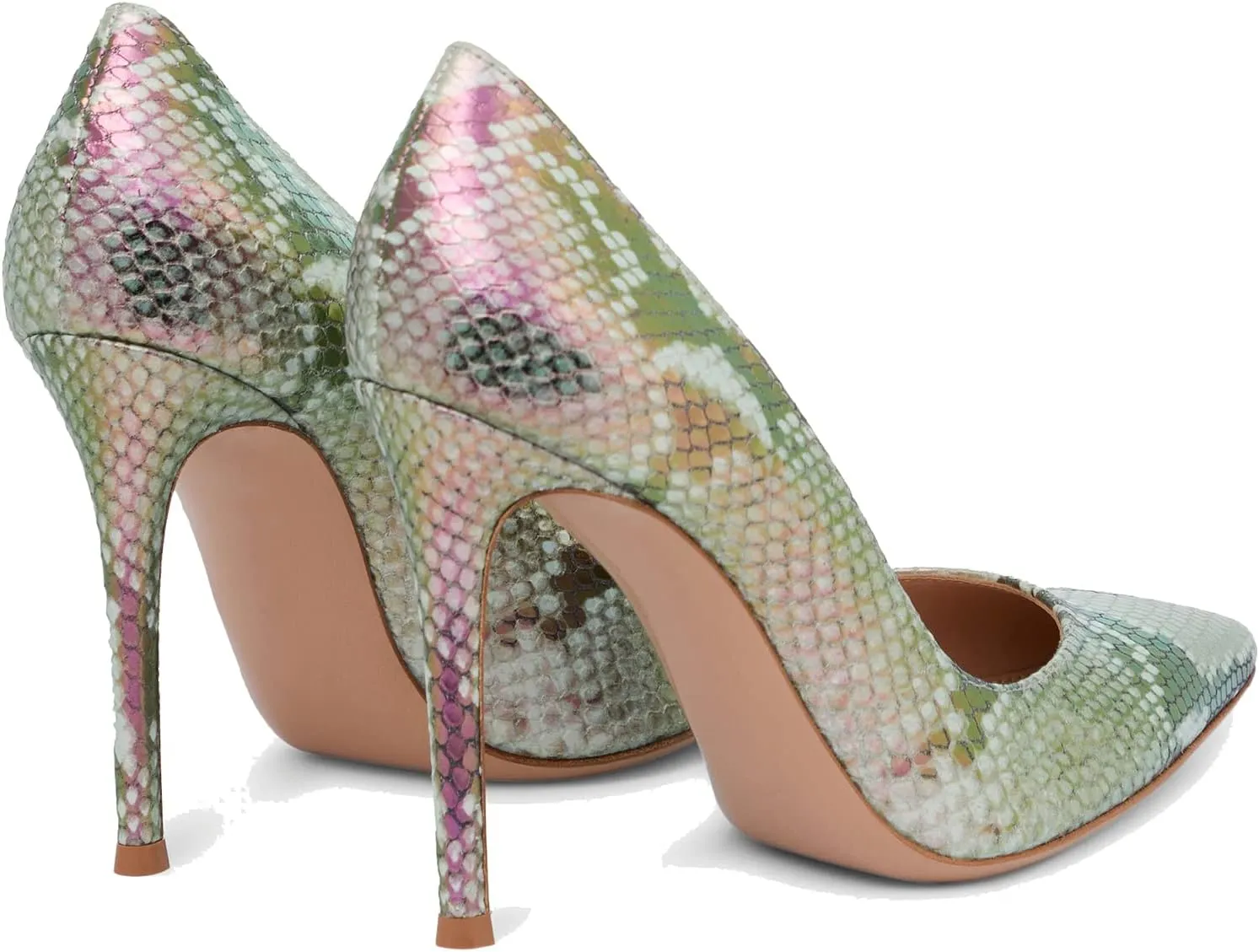 MOOMMO Women Sexy High Heels Pumps Pointed Toe Slip On 4 Inch Stilettos Leopard Classic Formal Dress Shoes Snakeskin Suede Leather Office Party Evening Dress Sandals Pumps Business Casual 4-11 M US