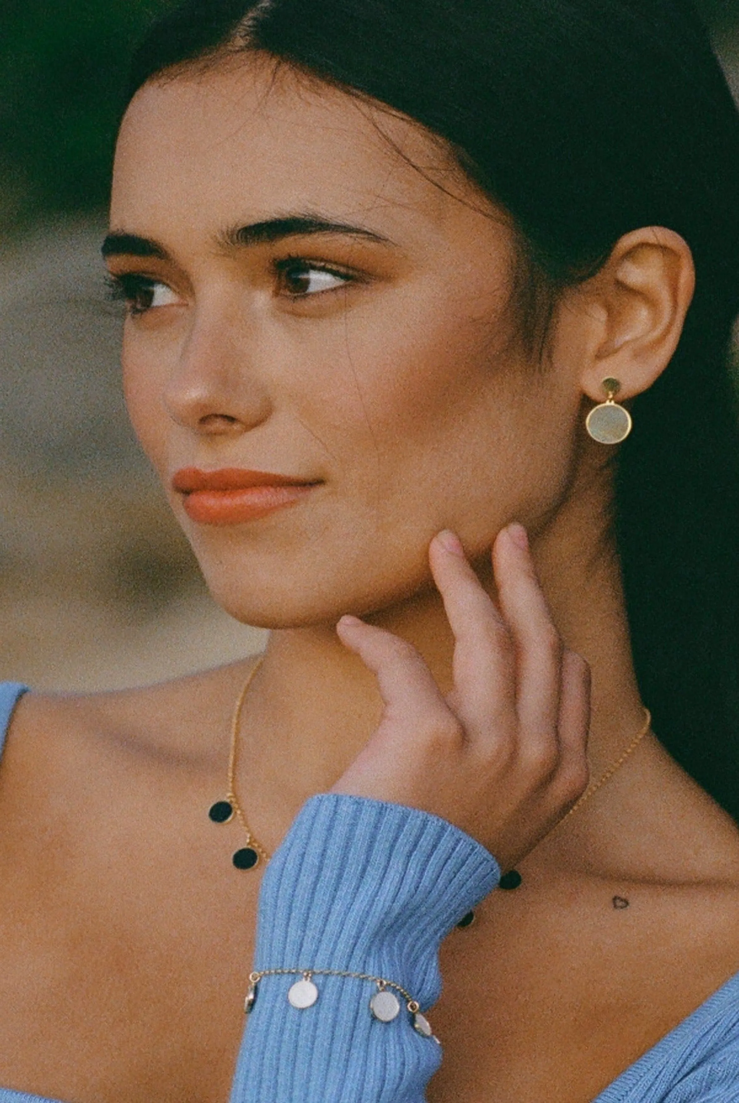 Mother of Pearl Multi Pendant Bracelet