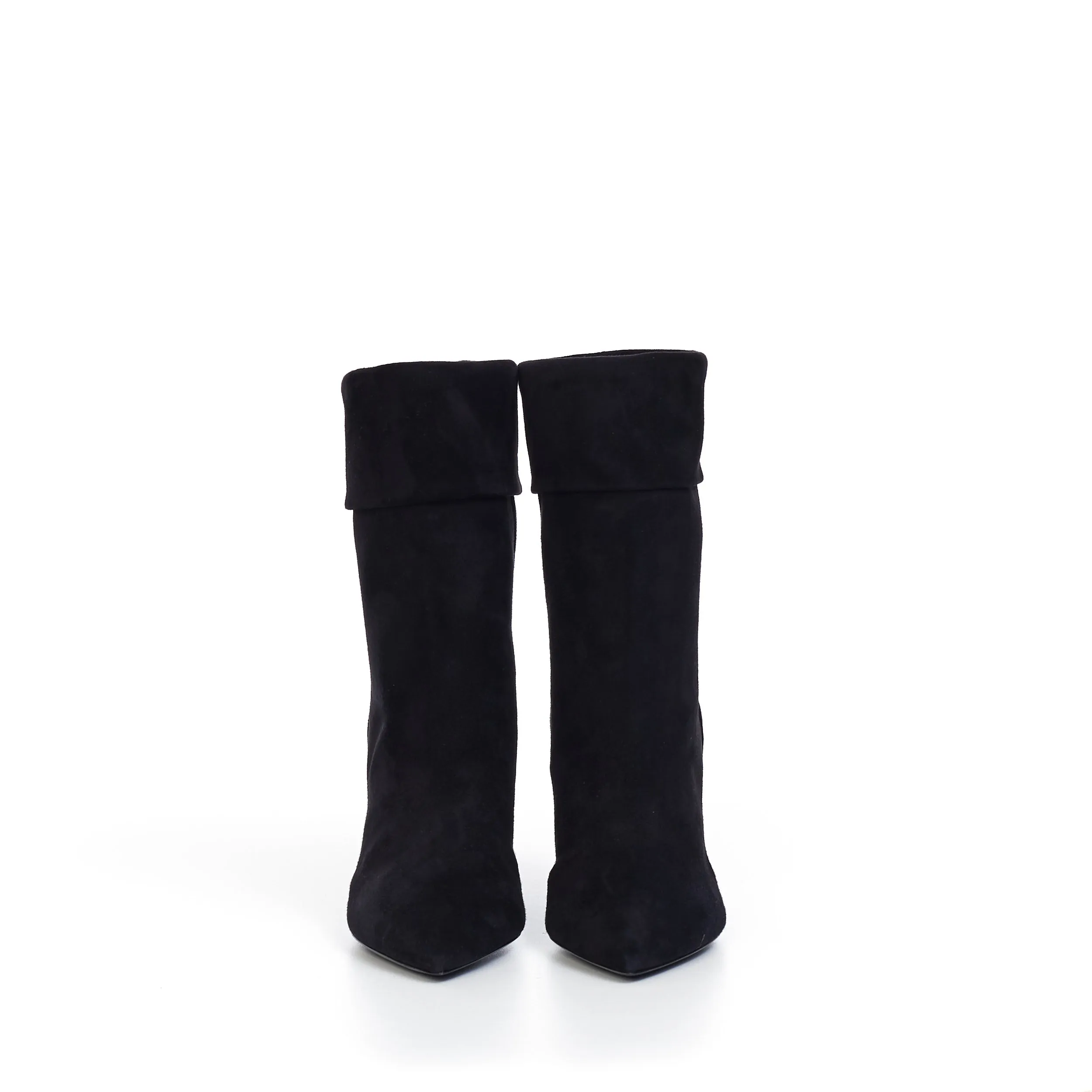 Niki Ankle Booties In Black Suede