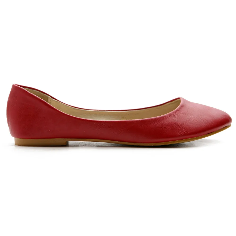 Ollio Women's Shoe Ballet Basic Light Comfort Low Heel Flat