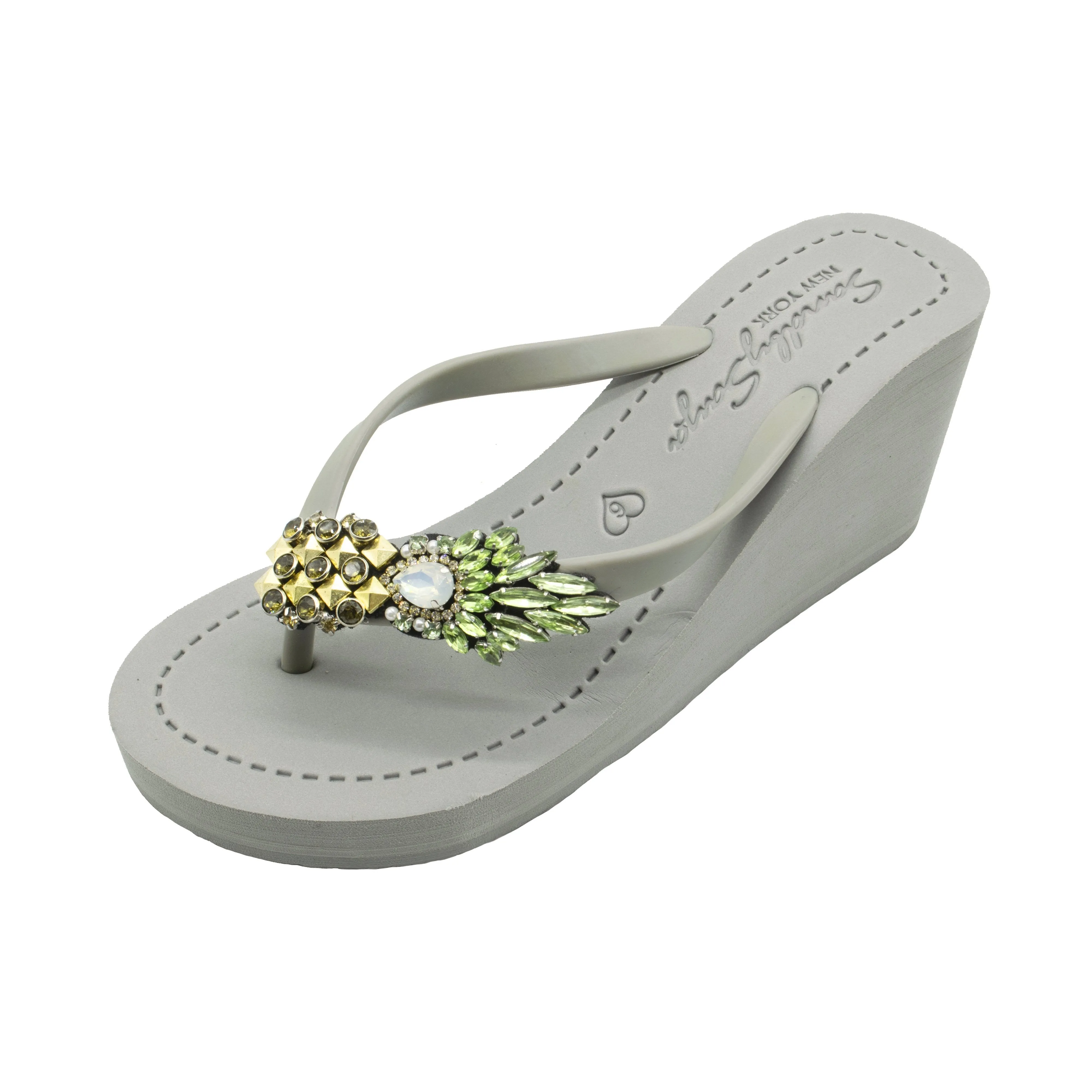 Pineapple - Women's High Wedge