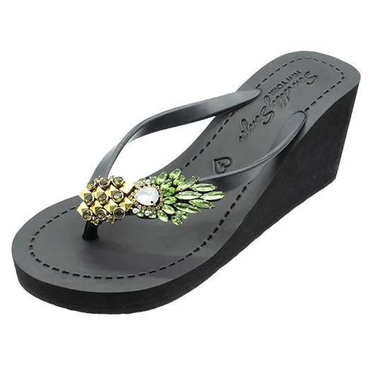 Pineapple - Women's High Wedge