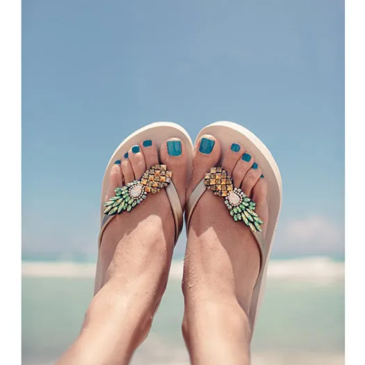 Pineapple - Women's High Wedge