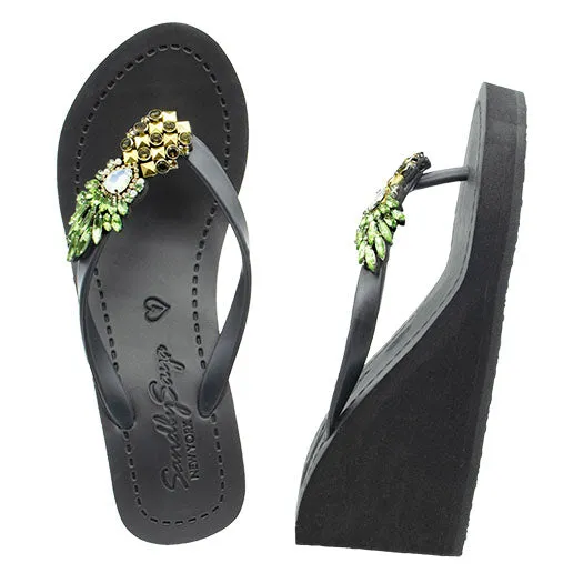 Pineapple - Women's High Wedge