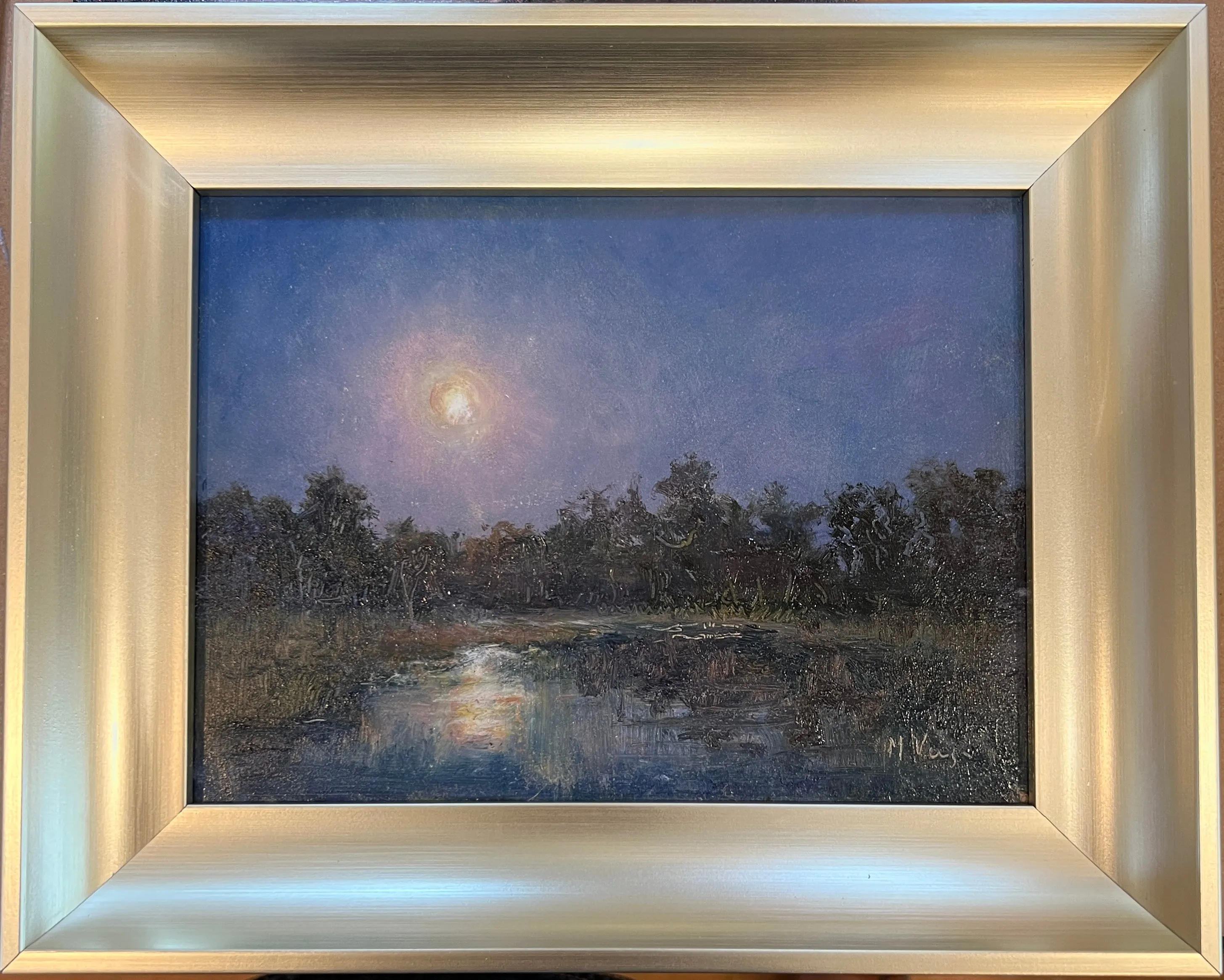 "Moon on the Marsh" by Mary Veiga