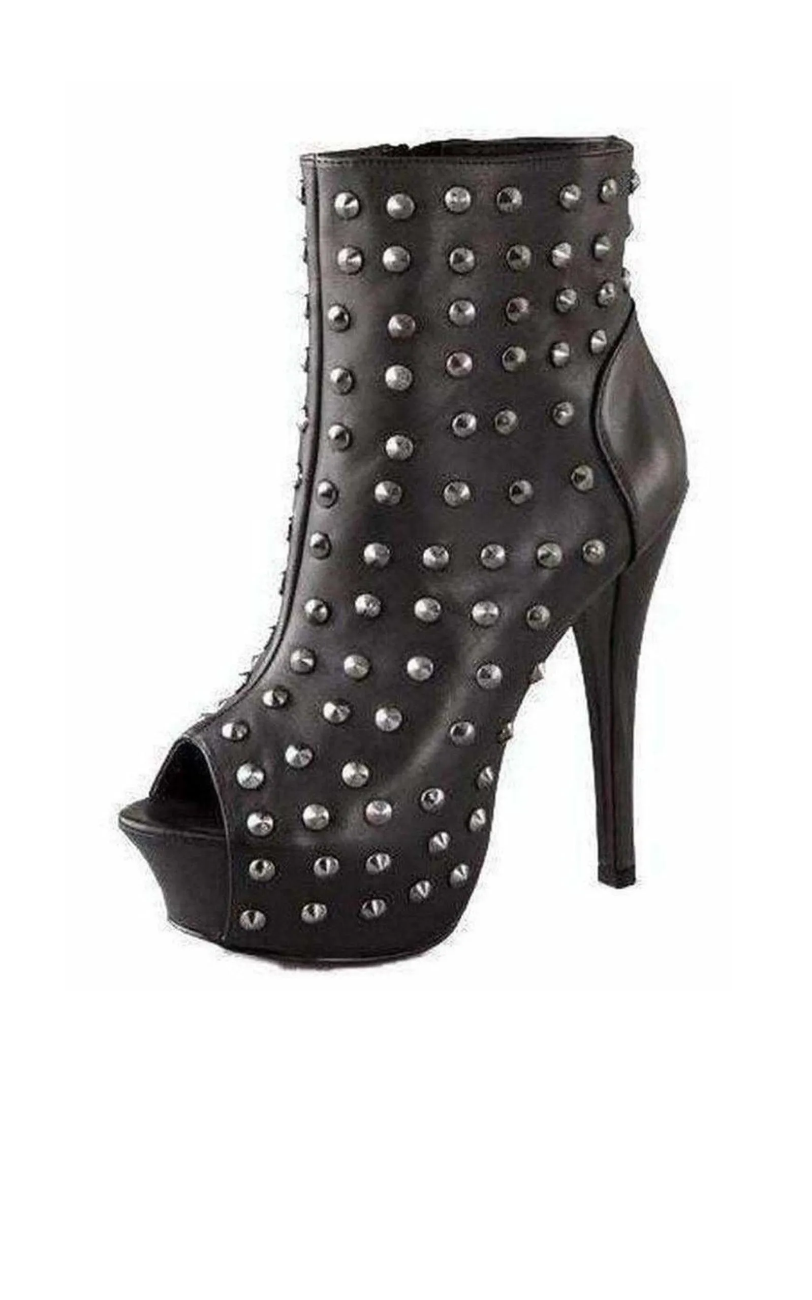 Rock & Republic Black Gabriel Studded Platform Booties