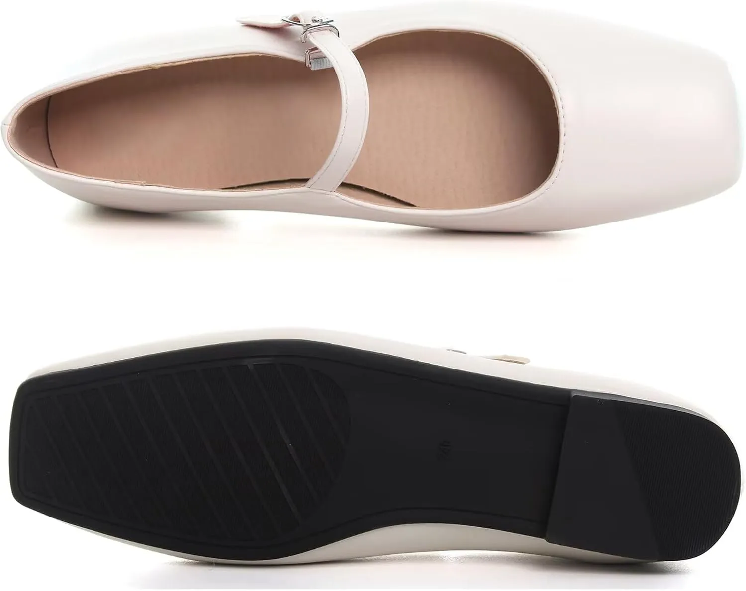 SAILING LU Women's Retro Plaid Dress Shoes Comfort Pointed Toe Adjustable Buckle Ballet Flats Portable Holiday Shoes