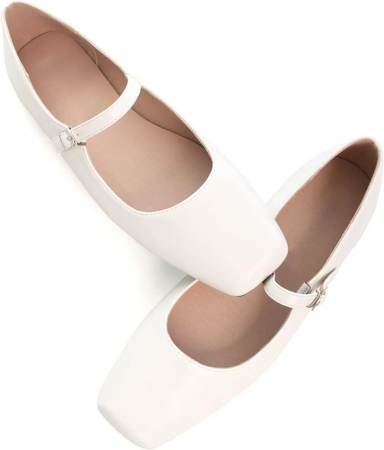 SAILING LU Women's Retro Plaid Dress Shoes Comfort Pointed Toe Adjustable Buckle Ballet Flats Portable Holiday Shoes