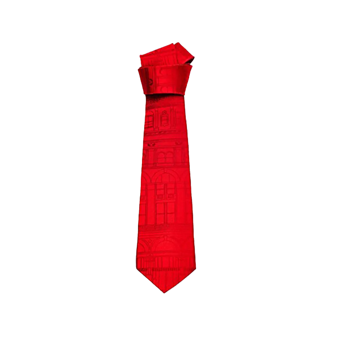 Silk Necktie Building Line Art