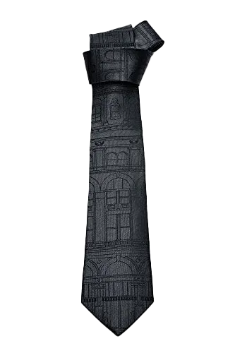 Silk Necktie Building Line Art