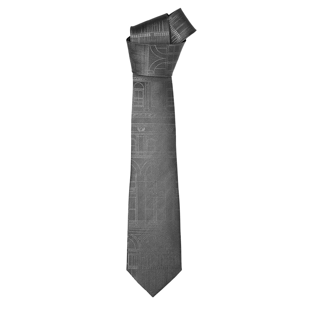 Silk Necktie Building Line Art