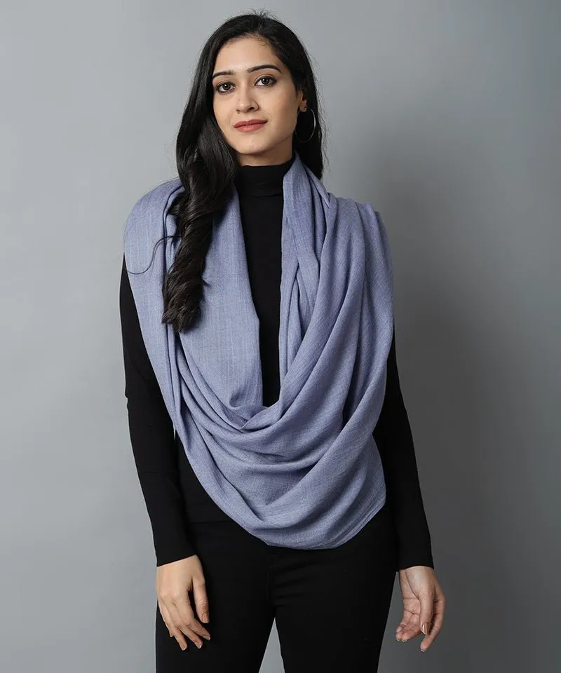 Stone Blue Cashmere-Pashmina Stole