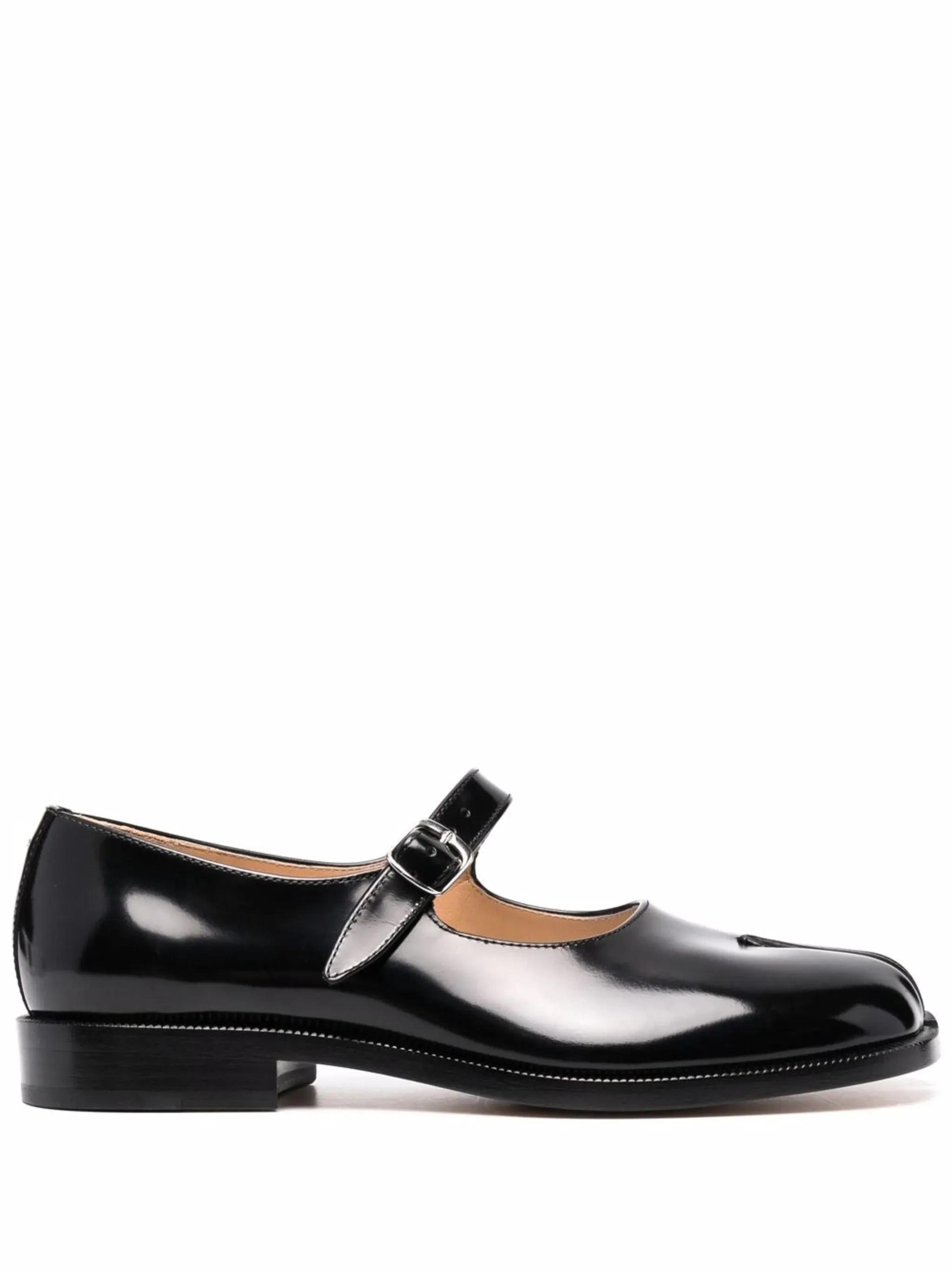 Tabi Mary Jane Black Calf Leather