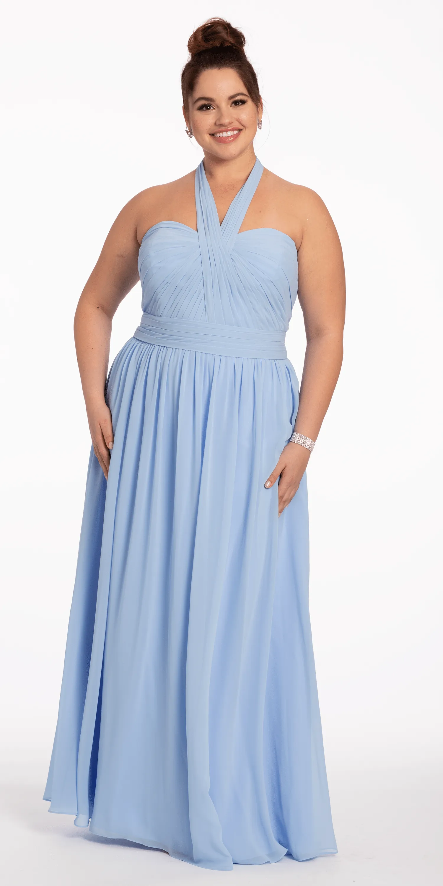 Tie Neck Halter Dress - Missy