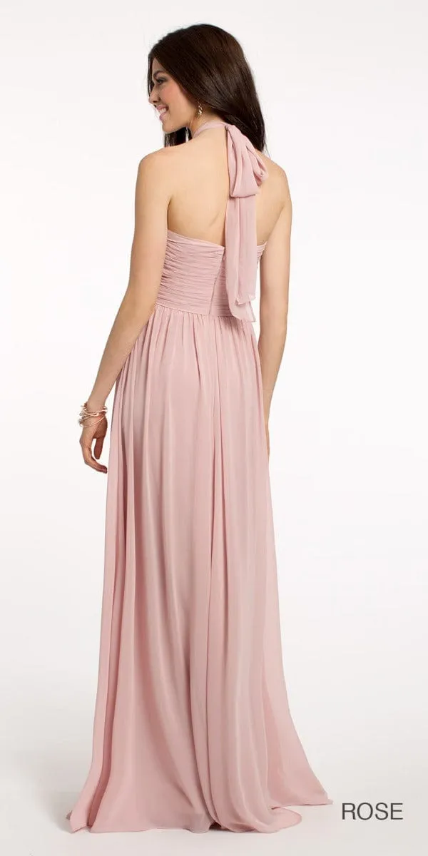 Tie Neck Halter Dress - Missy