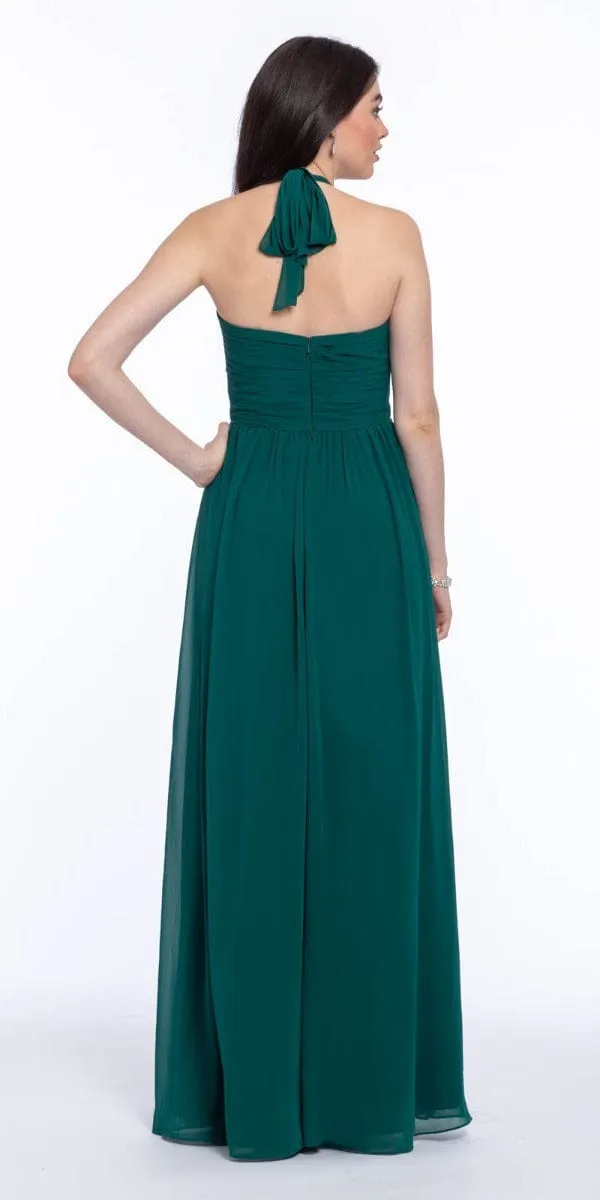 Tie Neck Halter Dress - Plus