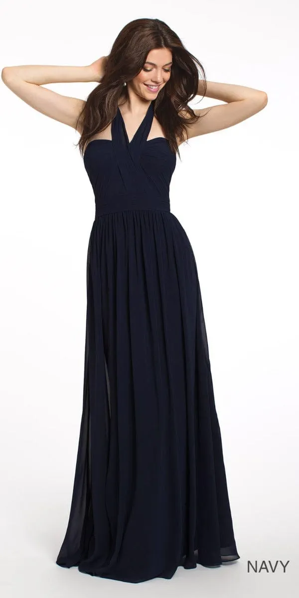 Tie Neck Halter Dress - Plus