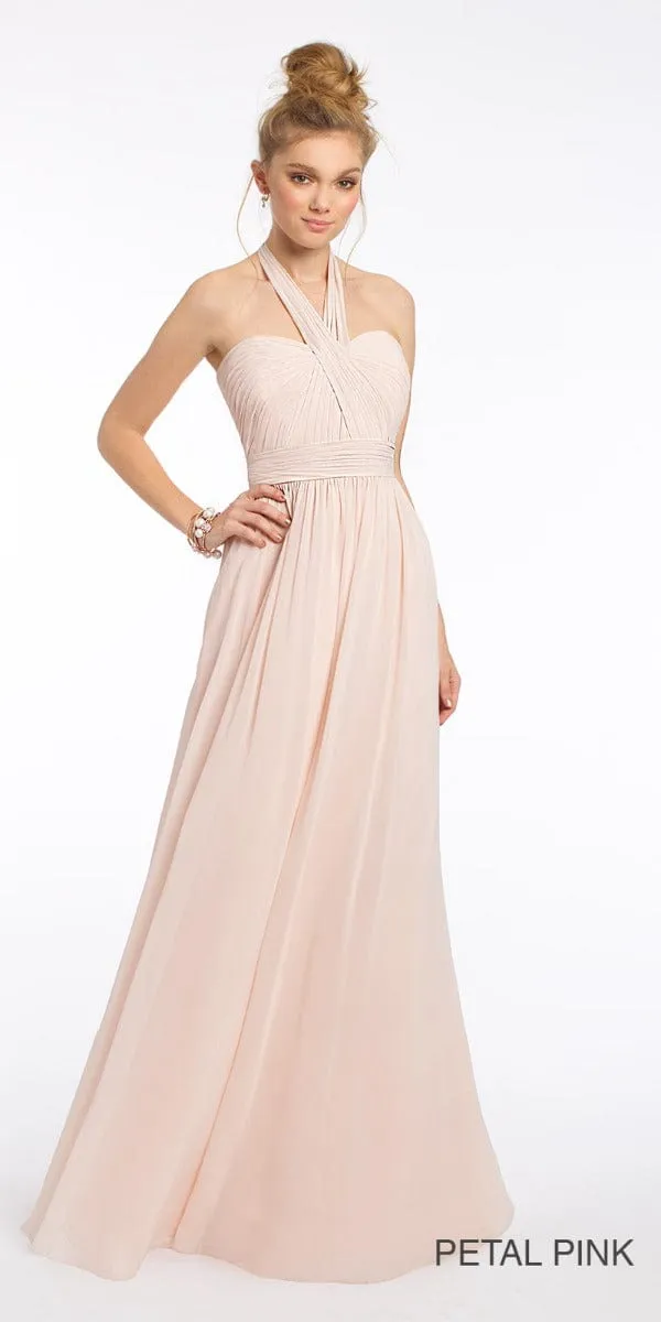 Tie Neck Halter Dress - Plus
