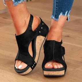 Wedge Sandals for Women 2025 Dressy Platform Sandals with Ankle Strap Open Toe Buckle Espadrilles Wedge Heels Boho Summer Beach Sandals Shoes Ladies Flats